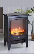 HOMCOM Electric Fireplace Stove, Free Standing Fireplace, Ophalen, Elektrisch, Houtkachel