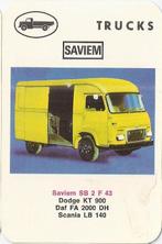 A637 autokaartje saviem sb 2 f 43, Verzamelen, Ophalen of Verzenden, Zo goed als nieuw, Auto's