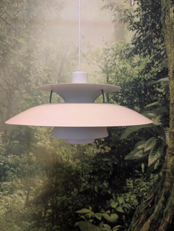 Originele Louis poulsen PH5 wit, niet krom en compleet (3x), Huis en Inrichting, Lampen | Hanglampen, Gebruikt, Minder dan 50 cm