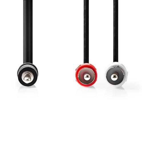 Stereo-Audiokabel 3,5 mm Male | 2x RCA Male | Vernikkeld | 3, Audio, Tv en Foto, Audiokabels en Televisiekabels, Nieuw, Coaxiale kabel