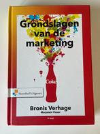 Grondslagen van de Marketing - Verhage & Visser, Ophalen of Verzenden, Gelezen, Economie en Marketing