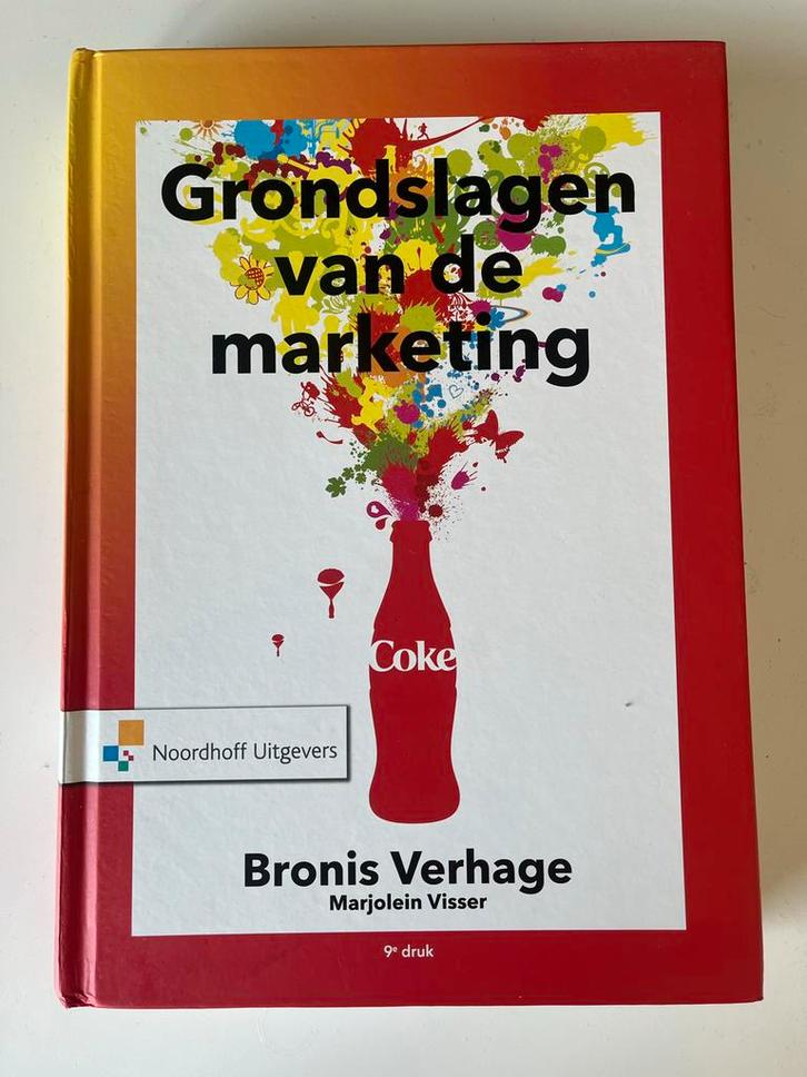 Grondslagen van de Marketing - Verhage & Visser, Boeken, Economie, Management en Marketing, Gelezen, Economie en Marketing, Ophalen of Verzenden