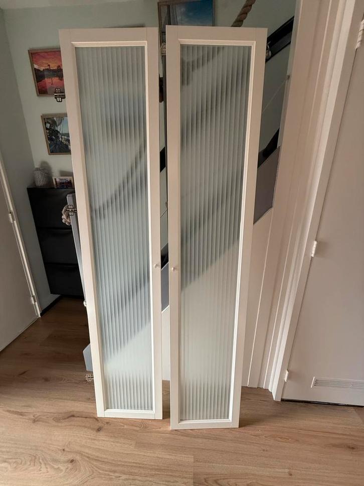 2 IKEA Billy kastdeuren met scharnieren, Huis en Inrichting, Kasten | Kledingkasten, Gebruikt, 200 cm of meer, Minder dan 50 cm