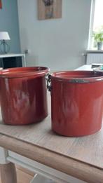 Emaille voorraadpotten, Antiek en Kunst, Antiek | Emaille, Ophalen