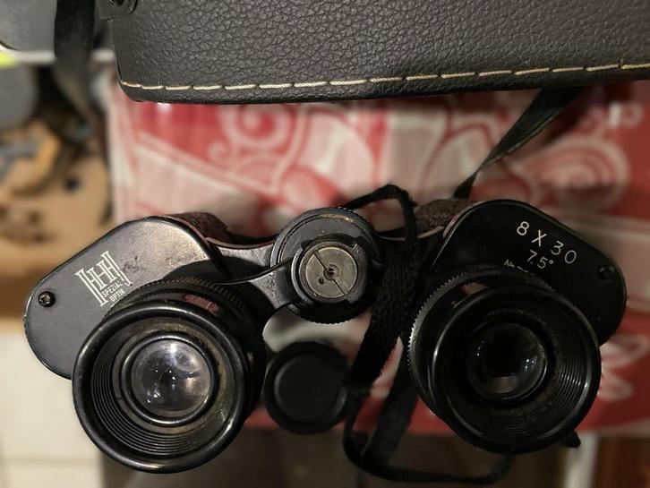 Dr. Hans hensoldt wetzlar 8x30 verrekijker dienstglas +hoes, Audio, Tv en Foto, Optische apparatuur | Verrekijkers, Gebruikt, Porro (met knik)