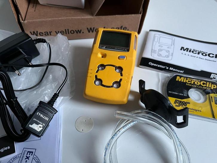 Gasdetectiemeter GasAlert BW MicroClip XL 4, Doe-het-zelf en Verbouw, Meetapparatuur, Zo goed als nieuw, Overige meters, Ophalen of Verzenden