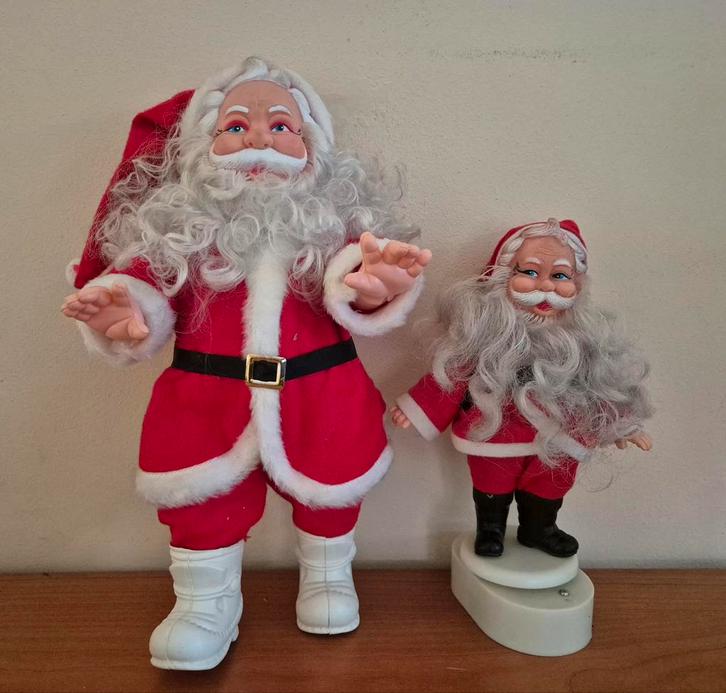 Muziekdoos kerstman en kerstmanpop Vintage, Diversen, Kerst, Ophalen of Verzenden