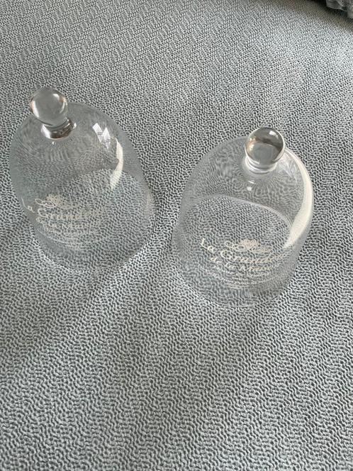 Glazen Stolpen - La Grandeur de la Maison (Set van 2), Huis en Inrichting, Woonaccessoires | Stolpen, Zo goed als nieuw, Ophalen
