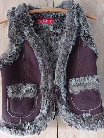 Edc dames bodywarmer bruin suède mt XS-S  beschikbaar voor biedingen