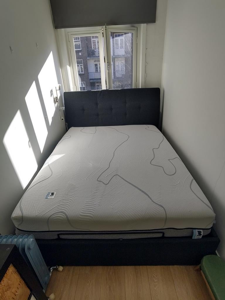 160x200 Luxe B-bright Platinum Latex Pocketveringmatras, Ophalen, Wit, Tweepersoons, Zo goed als nieuw