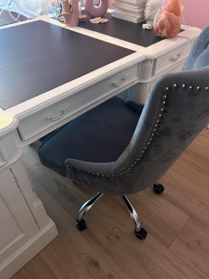 Luxe antraciet grijze Bureaustoel, Huis en Inrichting, Bureaustoelen, Zo goed als nieuw, Bureaustoel, Grijs, Ergonomisch, Ophalen