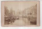 Rotterdam Kabinetfoto  Gezicht op de Grote Markt  1880, Verzenden, Voor 1920, Ongelopen, Zuid-Holland