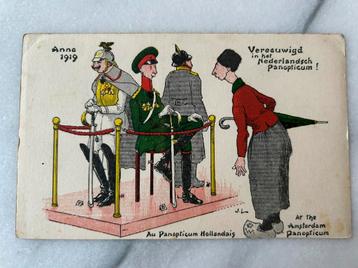 Wo1: anno 1919 panopticum Amsterdam kronprinz kaiser beschikbaar voor biedingen