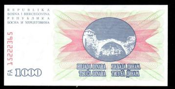Bankbiljet - Bosnië en Herzegovina 1000 Dinara 1992 - UNC. beschikbaar voor biedingen