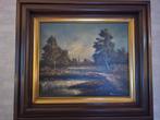 Schilderij huisje aan het water Theunissen, Antiek en Kunst, Kunst | Schilderijen | Klassiek, Ophalen of Verzenden