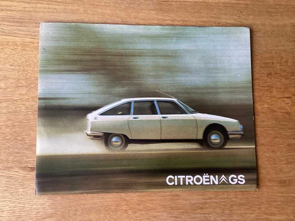 Citroën GS leaflet 1970, Ophalen of Verzenden
