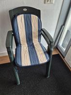 Te koop 2 tuinstoelen van het merk Hartman met kussens., Tuin en Terras, Ophalen of Verzenden, Gebruikt, Kunststof, Stapelbaar