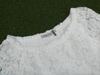 LABEL NICK kanten shirt blouse maat S als nieuw, Kleding | Dames, Maat 38/40 (M), Label Nick, Wit, Ophalen of Verzenden