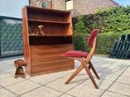 Vintage Danish Desk Cabinet 1960s teak retro, Huis en Inrichting, Kasten | Secretaires, Ophalen of Verzenden