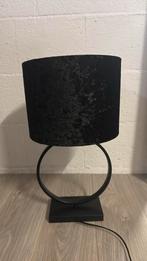 Tafellamp zwart met velvet kap, Ophalen, Zo goed als nieuw, Minder dan 50 cm