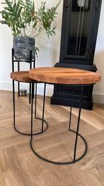 Prachtige set bijzettafels, Ophalen, Minder dan 45 cm, Minder dan 55 cm, Rond