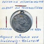 Amulet Wilhelm II en Auguste Victoria / Kasteel, Postzegels en Munten, Penningen en Medailles, Nederland, Ophalen of Verzenden