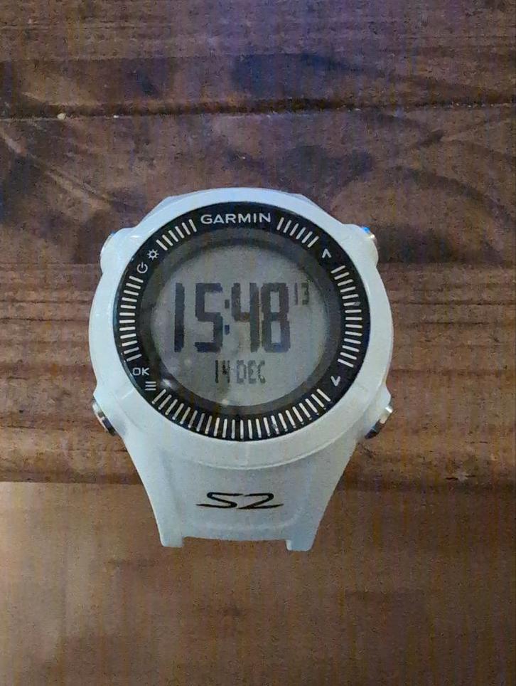 Garmin Approach S2 Golfhorloge - Wit, Sieraden, Tassen en Uiterlijk, Sporthorloges, Gebruikt, Wit, Afstand, GPS, Waterdicht, Ophalen of Verzenden