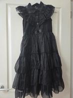 Wednesday Addams Jurk Halloween - Maat 122-134-140, Ophalen, Zo goed als nieuw, Meisje