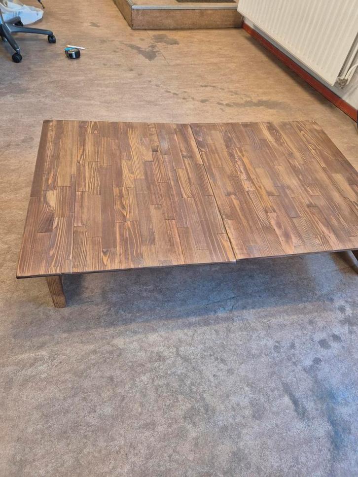 Houten Opklapbare Salontafel, Huis en Inrichting, Tafels | Salontafels, Zo goed als nieuw, Minder dan 50 cm, 50 tot 100 cm, 100 tot 150 cm