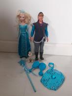 Zgan frozen Elsa Kristof en olaf met accessoires, Ophalen of Verzenden, Zo goed als nieuw, Barbie