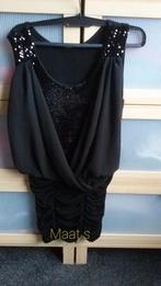 Jurk of galajurk maat s, Ophalen of Verzenden, Zo goed als nieuw, Zwart, Galajurk