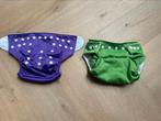 2 nieuwe zwemluiers wasbaar en verstelbaar groen en paars, Jongetje of Meisje, One size, Nieuw, Ophalen of Verzenden