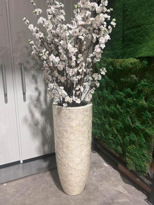 Schelpenvaas bloesemboom erik kuster stijl, Huis en Inrichting, Woonaccessoires | Kunstplanten en Kunstbloemen, Nieuw, Ophalen of Verzenden