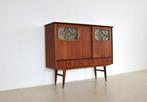 vintage buffetkast | highboard | teak | jaren 60, Huis en Inrichting, Kasten | Buffetkasten, Gebruikt, Glas, Timbeije@hotmail.com