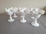 Fenton Melkglazen Coupes - Vintage Set van 6, Antiek en Kunst, Ophalen of Verzenden