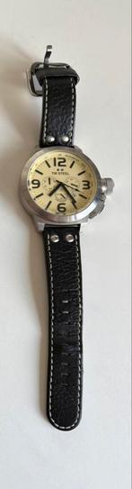TW Steel Horloge, Overige merken, Staal, Ophalen of Verzenden, Leer