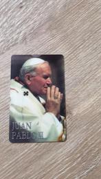 Plastic bidprentje van de Paus, Verzamelen, Bidprentjes en Rouwkaarten, Bidprentje, Ophalen of Verzenden