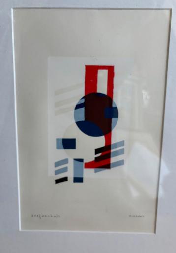 Geometrisch abstracte voorstelling beschikbaar voor biedingen