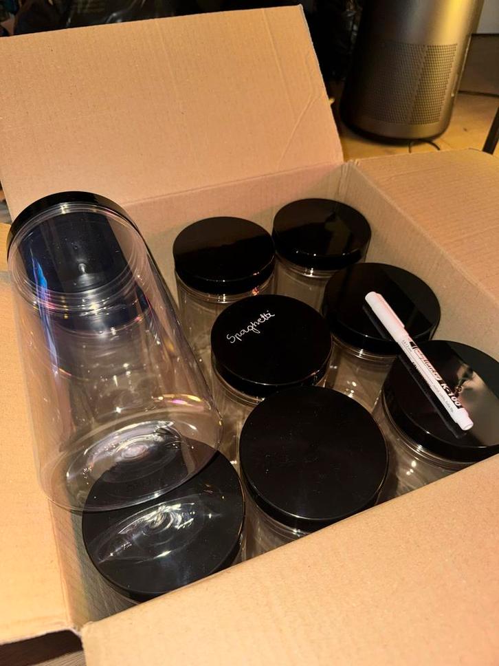 9 Keuken Voorraadpotten - Pasta, Meel, etc., Huis en Inrichting, Keuken | Keukenbenodigdheden, Nieuw, Ophalen of Verzenden