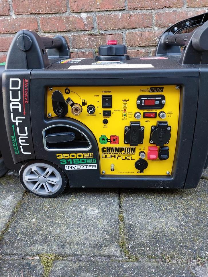TE HUUR - Champion Generator - 3500 Watt, Doe-het-zelf en Verbouw, Overige Doe-het-zelf en Verbouw, Gebruikt, Ophalen of Verzenden