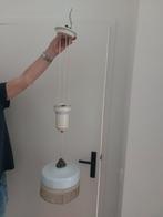 mooie pendule/ katrollamp met lampenkap, Ophalen of Verzenden