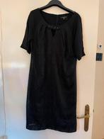 Zwarte jurk met patroon merk comma- Maat M, Kleding | Dames, Jurken, Maat 38/40 (M), Verzenden, Zwart, Zo goed als nieuw