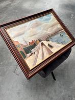 Klassiek schilderij J.P. Zoetemelk winterlandschap, Ophalen