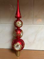 Glazen rode vintage piek voor de kerstboom 35cm, Diversen, Kerst, Ophalen of Verzenden
