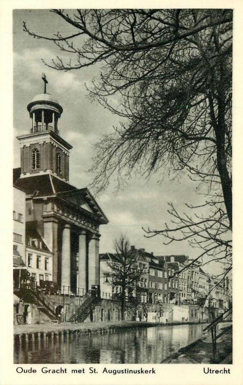 (386-108-017) Utrecht Oude Gracht St Augustinuskerk, Verzamelen, Ansichtkaarten | Nederland, Utrecht, Verzenden