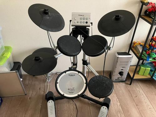 elektronisch drumstel Roland HD-1 compleet incl kruk, Muziek en Instrumenten, Drumstellen en Slagwerk, Gebruikt, Roland, Elektronisch
