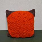 Vintage oranje kussen, Ophalen of Verzenden, Huis en Inrichting