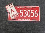 Kentekenplaat Aruba nummerbord Nummerplaat License Plate, Ophalen of Verzenden, Gebruikt, Auto's