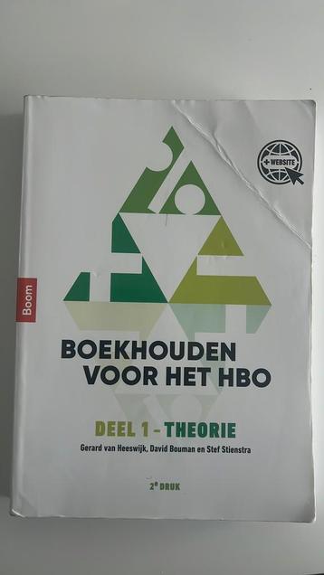 Boekhouden voor het hbo deel 1. Theorieboek beschikbaar voor biedingen