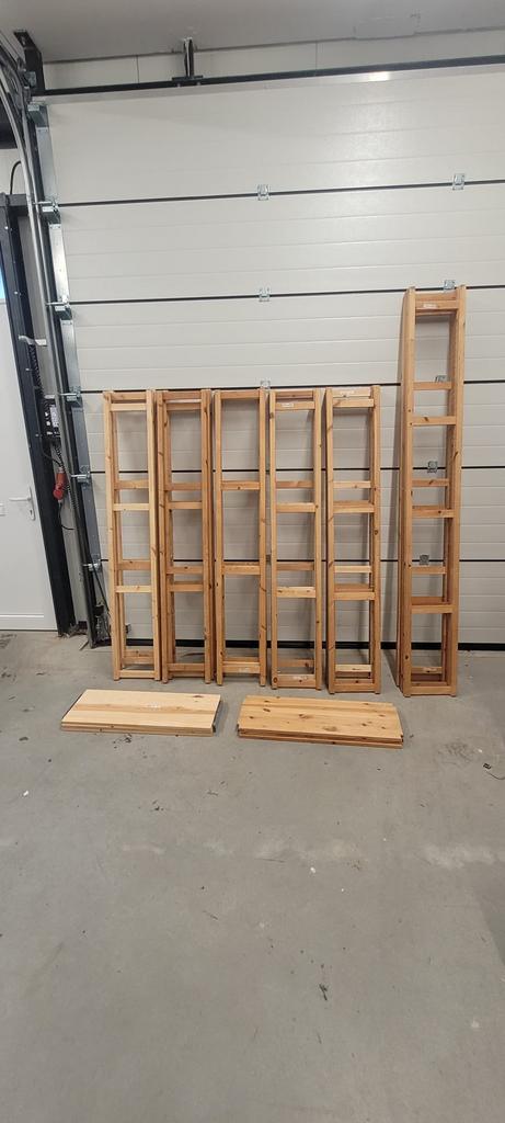 Ikea Ivar stellingkast: 28 staanders en 80 legborden, Huis en Inrichting, Kasten | Stellingkasten, Gebruikt, Ophalen